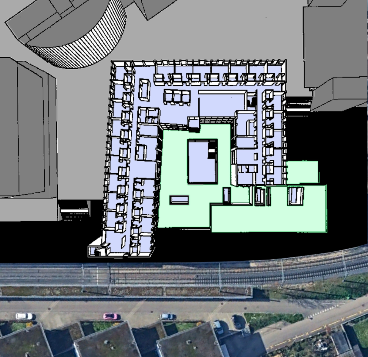 Grundriss Patientenzimmer