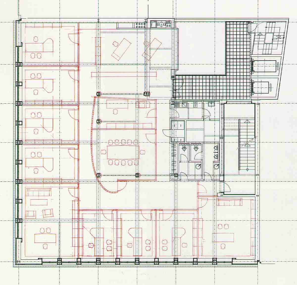 Grundriss mit möglichem Mieterausbau