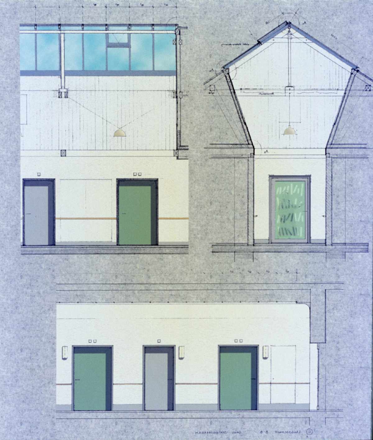 Schnittansicht Obergeschoss