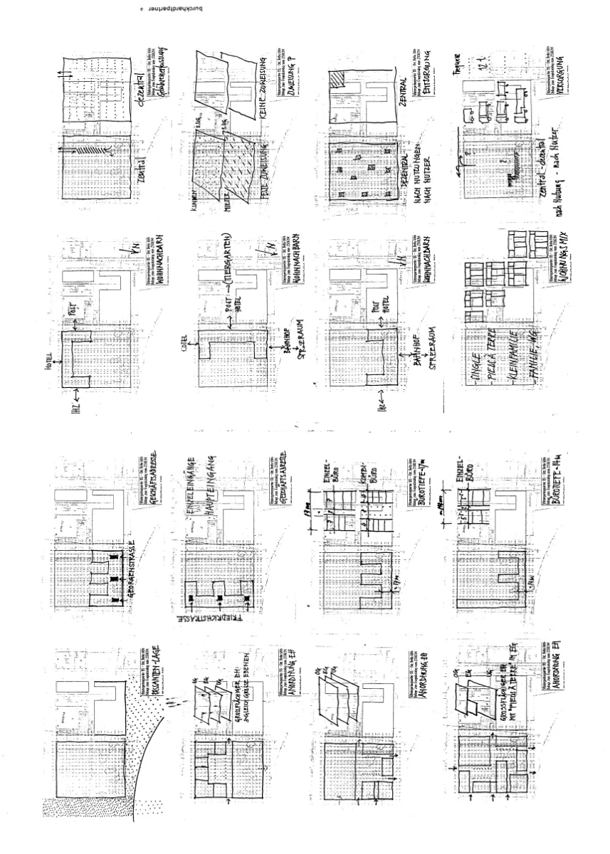 Anordnung der Nutzungen