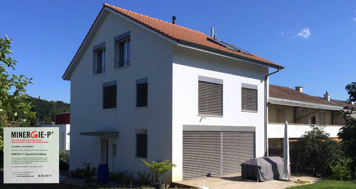 Ansicht mit Energieplakette